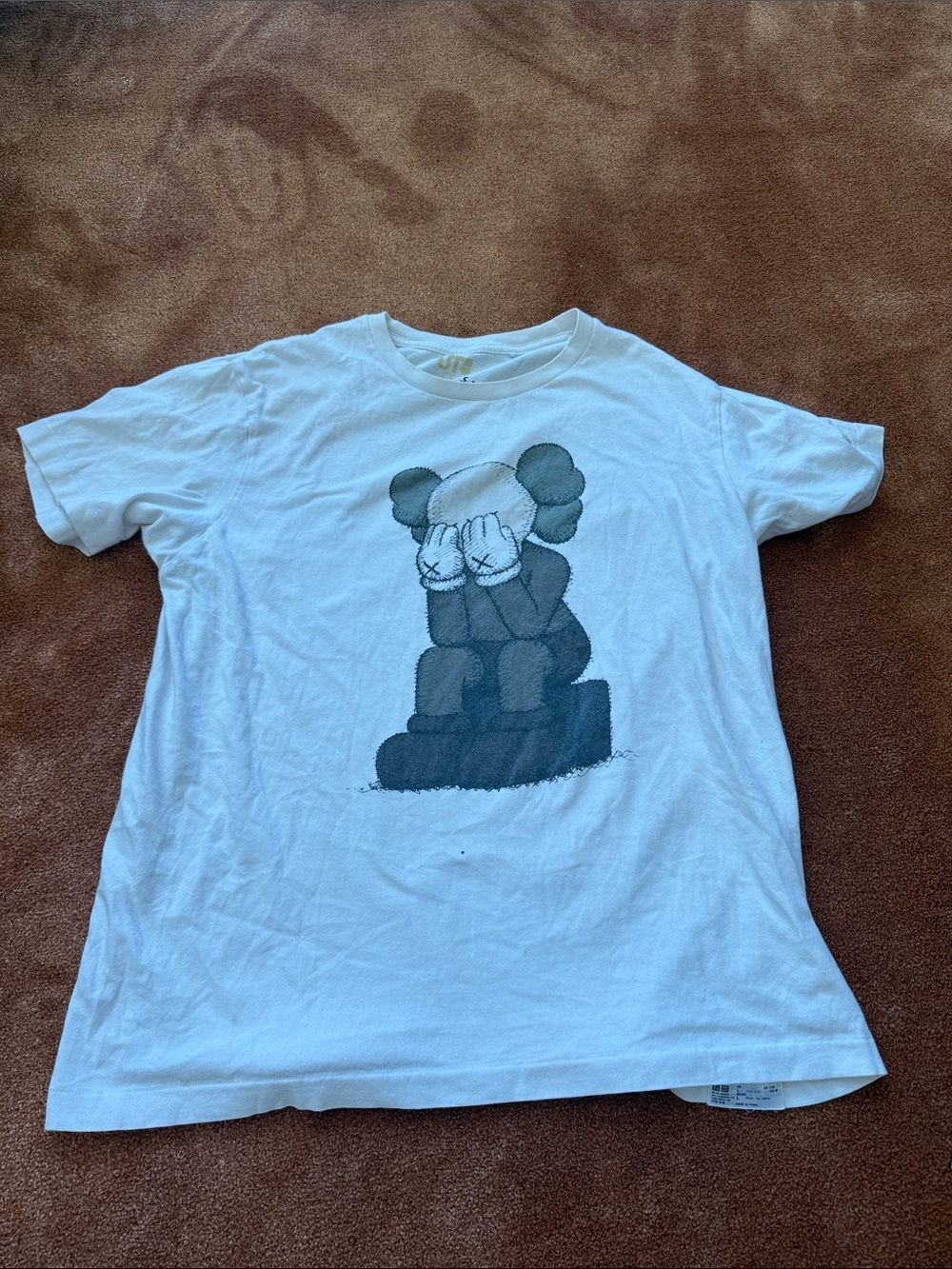 Uniqlo x KAWS White Short-Sleeve Tee with Grey Graphic